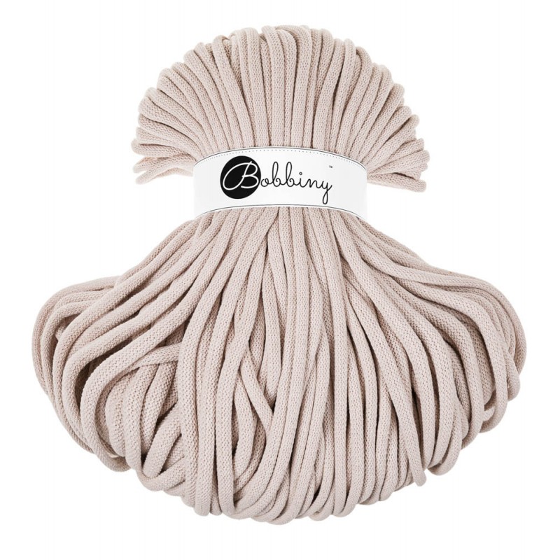 Bobbiny 9mm Jumbo Baumwollkordel 100m – NUDE Bobbiny 9mm Jumbo Baumwollkordel 100m – NUDE