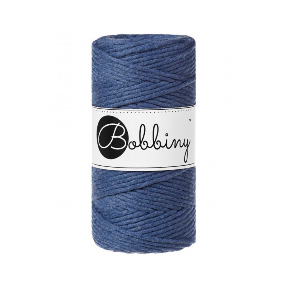 JEANS Bobbiny Makramee Garn 3mm 100m JEANS Bobbiny Makramee Garn 3mm 100m