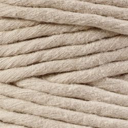 BEIGE Bobbiny Makramee Kordel 5mm 100m BEIGE Bobbiny Makramee Kordel 5mm 100m