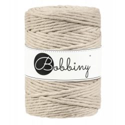 BEIGE Bobbiny Makramee Kordel 5mm 100m BEIGE Bobbiny Makramee Kordel 5mm 100m
