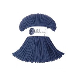 Bobbiny 3mm Junior Baumwollkordel 100m – JEANS Bobbiny 3mm Junior Baumwollkordel 100m – JEANS